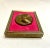 Early 20th Century Dutch Renaissance Figurative Female Brass & Red Velvet Cameo in Repousse' Style For Sale - Image 5 of 10