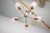 A distinctive Mid-Century chandelier designed and manufactured by Drukov Brno in the 1970s, Czechoslovakia. The piece...