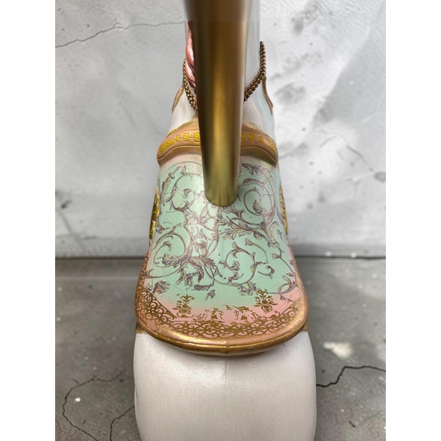 Marie Antoinette-Inspired Carousel Horse With Pole Stand For Sale - Image 6 of 14