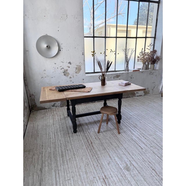 Farmhouse Table in Oak with Extensions, 1960s For Sale - Image 10 of 18