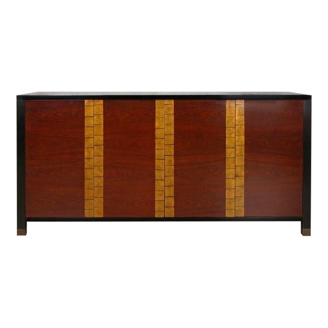 Bolier & Co. Occasional Black Lacquer Cabinet Credenza For Sale