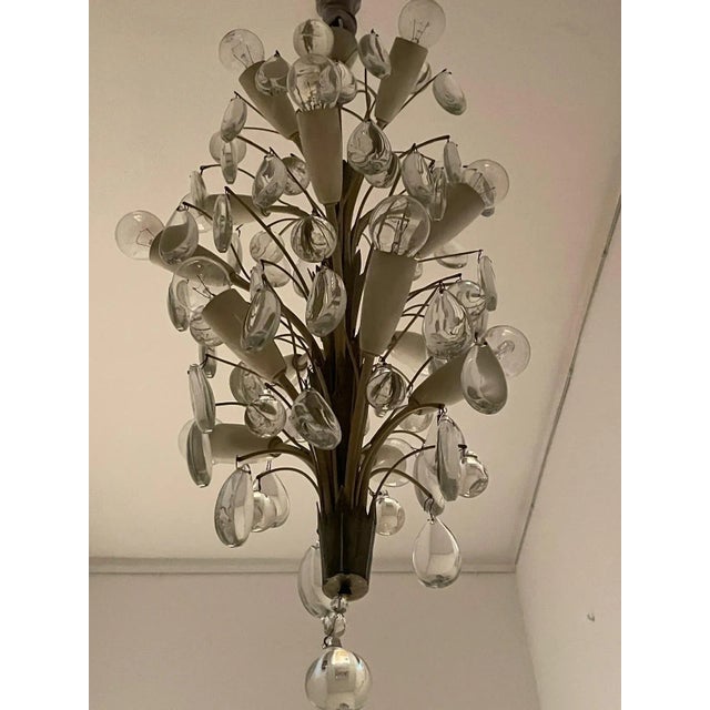 Waterfall Ceiling Lamp from Vereinigte Werkstätte, Germans, 1950s For Sale - Image 4 of 11