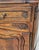 Antique French Louis XV Walnut Buffet Sideboard Curved Front Carved C1900s For Sale - Image 9 of 17