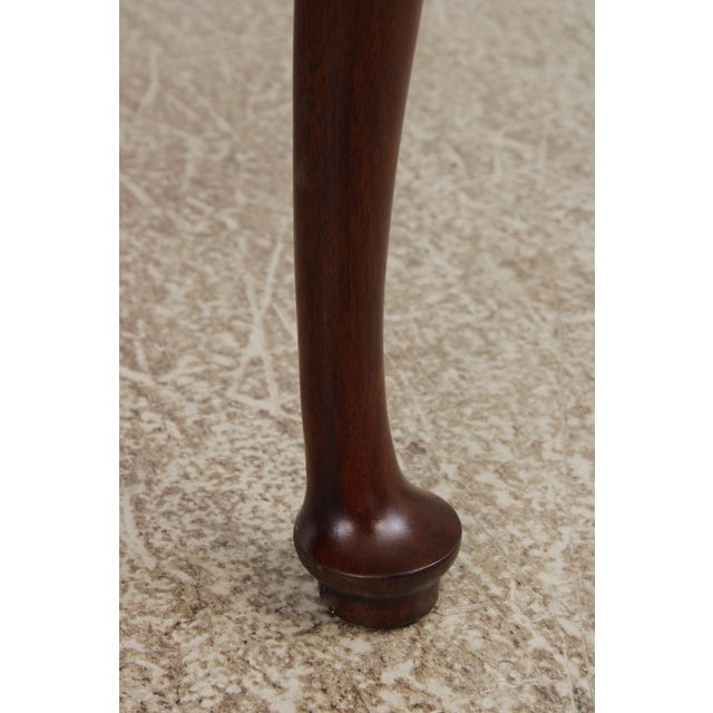 Henkel Harris Queen Anne Mahogany Dining Room Table For Sale - Image 12 of 13