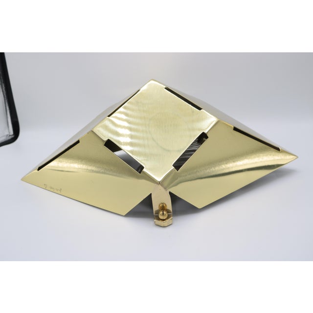 1970s 1970s Pair of Gabriella Crespi Brass Sconces For Sale - Image 5 of 5