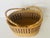 French Country Antique Market Basket Woven For Sale - Image 4 of 5