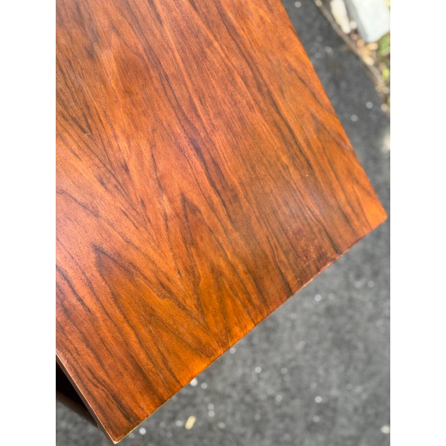 Wood Mid-Century Modern Walnut Credenza With Sculptural Fluted Doors For Sale - Image 7 of 12
