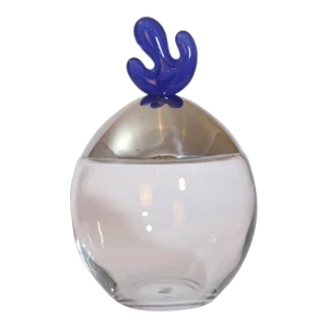 Vintage Alessi Big Ovo Glass Biscuit Jar Designed by Joanna Lyle Italy