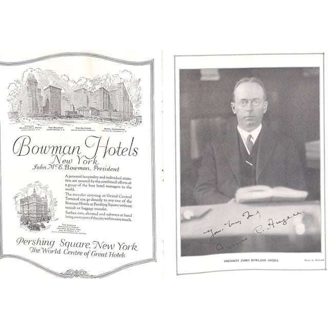 1920s Official Souvenir Program of the Princeton-Yale Football Game Yale Bowl 1921 For Sale - Image 5 of 12