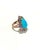 Bochic "Capri" Vintage Turquoise & Tanzanite Ring Set In 18K White Gold & Silver For Sale - Image 4 of 18
