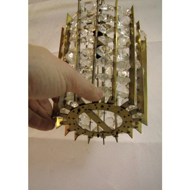 Gold Ceiling Lamp from Bakalowits, Austria, 1960s For Sale - Image 8 of 12