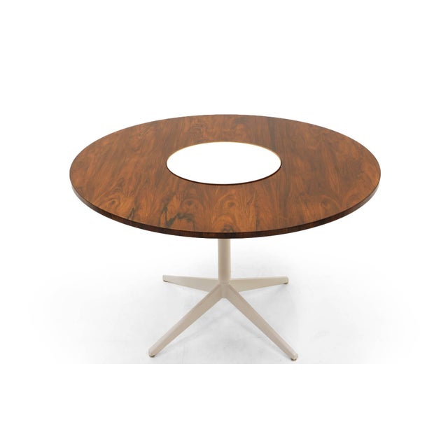 Lazy Susan Round Dining Table Brazilian Rosewood Top Chairish