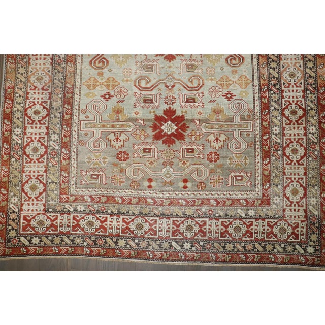 Early 20th Century Antique Decorative Shirvan Rug - 4' x 6'1" For Sale - Image 5 of 8