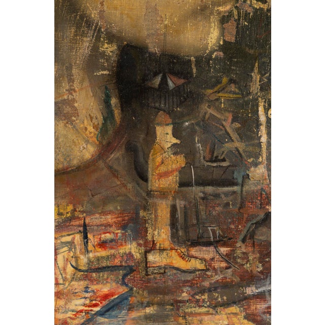 Pierre Henry, Faces, 1970s, Oil on Canvas For Sale - Image 7 of 17