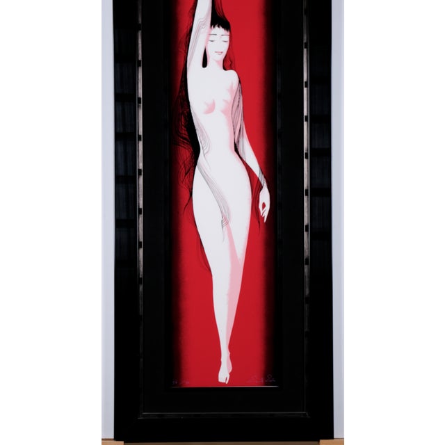 Excellent Condition 1995 Printing Eyvind Earle "Black Silken Hair" Artist Hand Signed & Numbered VERY Limited Edition...