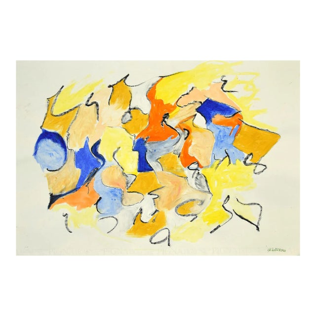 Giorgio Lo Fermo, Geometrical Abstract Composition, Mixed Media, 2020 For Sale