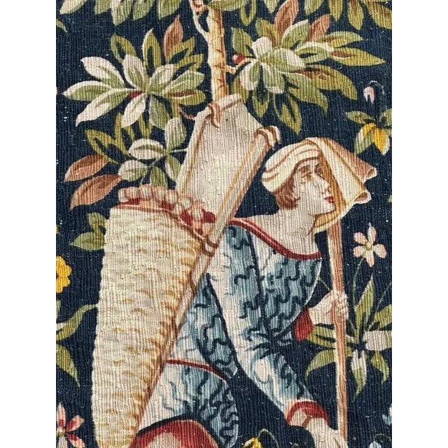 Textile Vintage French Screen Printed Tapestry, 1970s For Sale - Image 7 of 18