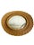 Wood Vintage French Wave Edge Wicker Sunburst Convex Mirror, Mid-Century For Sale - Image 7 of 9