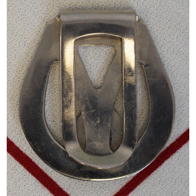 Traditional The "21" Club Silver Horseshoe Money Clip For Sale - Image 3 of 3