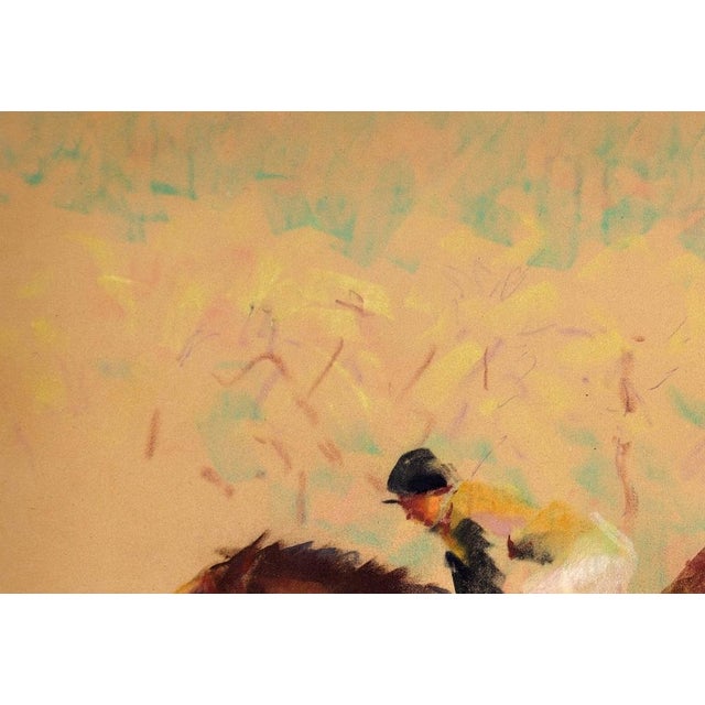 John Rattenbury Skeaping, Into the Final Furlong, 1965, Pastel Drawing, Framed For Sale - Image 6 of 18