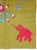 Modern Galerie Shabab Collection Mid-20th Century Swedish Handmade Green Pictorial Rug With Elephants and Teddy Bears For Sale - Image 3 of 10