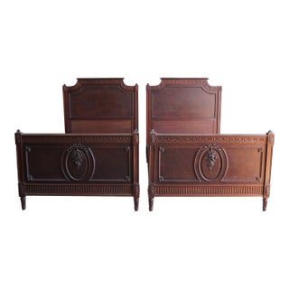 Antique French Provincial Twin Beds - a Pair For Sale