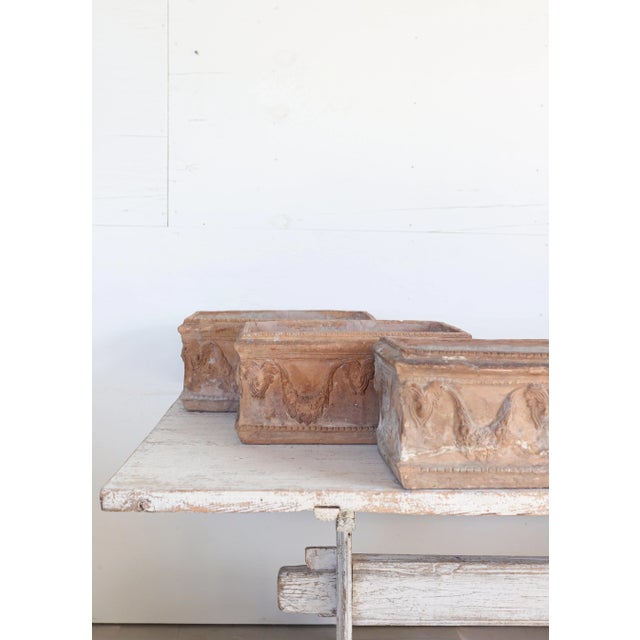 French Set of Six 19th Century French Terracotta Planters For Sale - Image 3 of 14