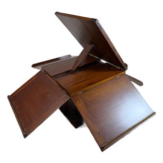 Vintage Jeffersonian Revolving Book Stand / Book Box – Mahogany Early 20th C. For Sale