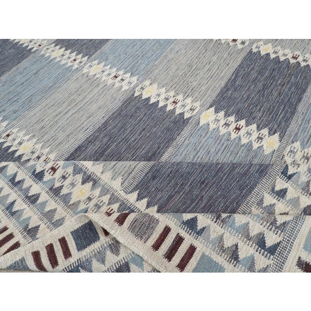 Swedish Large Vintage Inspired Carpet - 12'11" x 15'3" For Sale - Image 4 of 4