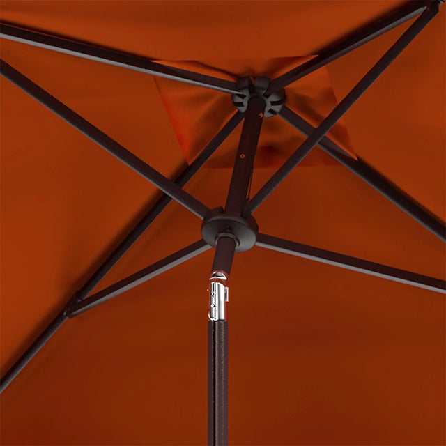 Contemporary Zimmerman 7.5 Square Umbrella - Orange/White For Sale - Image 3 of 3