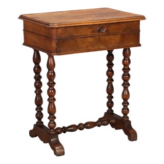 Walnut Worktable, Italy, Late 19th Century For Sale