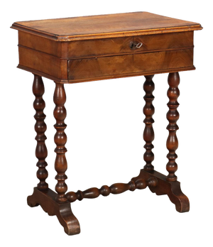 Walnut Worktable, Italy, Late 19th Century