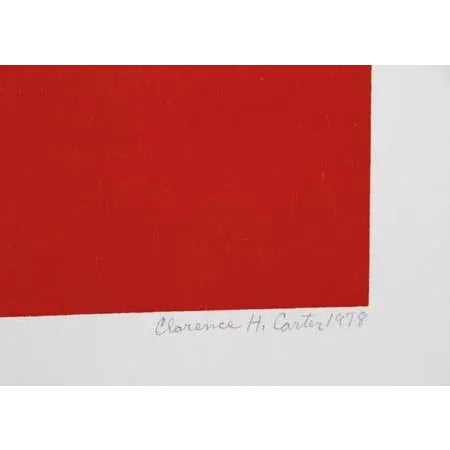 Artist: Clarence Holbrook Carter, American (1904 - 2000) Title: Abstract Tulip Year: 1979 Medium: Serigraph, signed and...