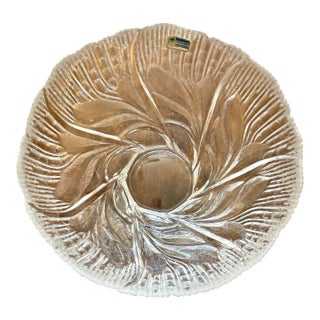 Mid 20th Century Lausitizer Glas 24% Lead Crystal Bowl For Sale