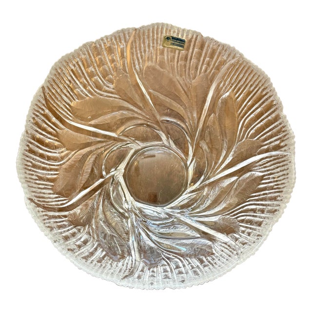 Mid 20th Century Lausitizer Glas 24% Lead Crystal Bowl For Sale