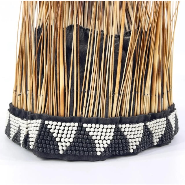 Early 20th Century Early 20th Century Ndebele-Style Porcupine Quill Headdress MATTER COLLECTION For Sale - Image 5 of 6