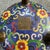 Handcrafted copper censer featuring traditional cloisonne enamel work with vibrant multi-color scrolling floral motifs set...