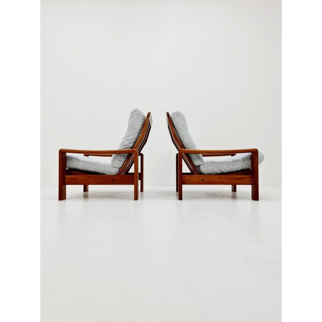 Set of Mid-Century Armchairs in Teak by EMC For Sale - Image 6 of 11