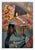 In "High on the Mountain," a striking figure stands confidently against a backdrop of vibrant flora and serpentine motifs....
