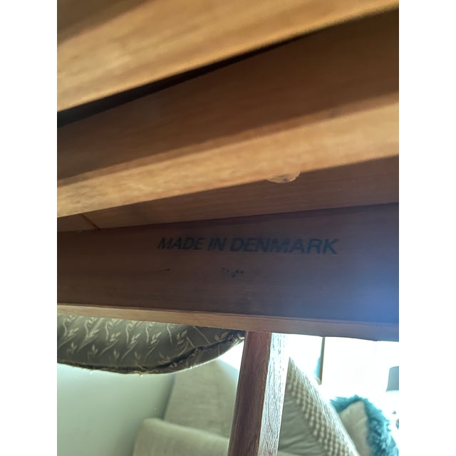Wood Danish Teak Draw-Leaf Extension Dining Set — Table — Made in Denmark, C. 1960s For Sale - Image 7 of 7