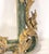Wood Vintage Rococo Style Gold-Plated Forest Green Framed Wall Mirror. For Sale - Image 7 of 11