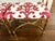 Brass & Glass Console With Pair of Upholstered Benches Stools 3 Pc For Sale In New York - Image 6 of 11