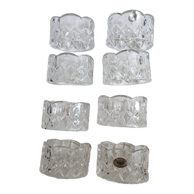 Gorham Crystal Napkin Rings For Sale