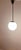 Metal Vintage German Ceiling Lamp with Spherical White Glass Shade on Metal Mount, 1950s For Sale - Image 7 of 7