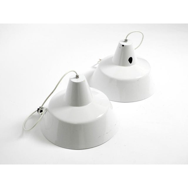 Metal Enamel Ceiling Lamps by Axel Wedel Madsen for Louis Poulsen, 1960s, Set of 2 For Sale - Image 18 of 18