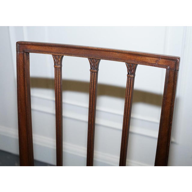 Victorian Side Chairs with Cream Fabric Seats For Sale - Image 11 of 17