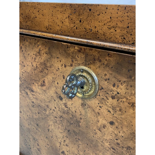 Wood 1940s Vintage Weiman Burlwood Side Table For Sale - Image 7 of 13