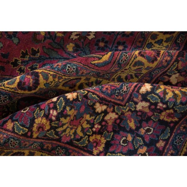 Purple Vintage Meshed Carpet - 10'2" x 13'3" For Sale - Image 8 of 11