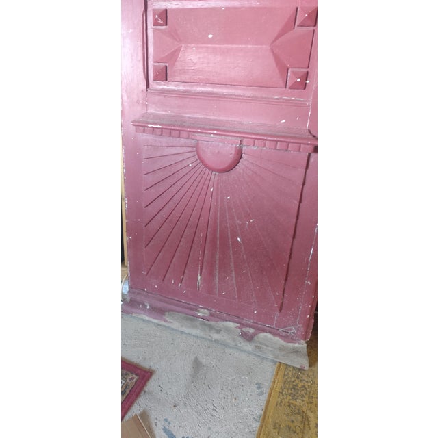 French Architectural Handmade Cherrywood Manoir Doors, 1890s, Set of 2 For Sale - Image 5 of 7