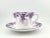 This Dainty Shape Shelley tea cup is decorated in the Dainty Mauve pattern (No. 051/M). Made of fine English bone china,...